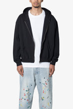 Load image into Gallery viewer, Basic Zip Up Hoodie - Black