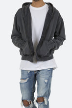 Load image into Gallery viewer, Basic Zip Up Hoodie - Vintage Black