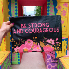 Load image into Gallery viewer, Be Strong And Courageous Zipper Folder | Double-sided Camo Pouch | 14.25" x 10"