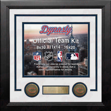 Load image into Gallery viewer, Chicago Bears Custom NFL Football 8x10 Picture Frame Kit (Multiple Colors)