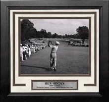 Load image into Gallery viewer, Ben Hogan 1-Iron Shot at the 1950 US Open at Merion Framed Golf Photo