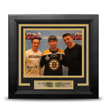 Load image into Gallery viewer, Patrice Bergeron &amp; Brad Marchand Boston Bruins Photo-Op Frame Kit