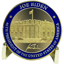 Load image into Gallery viewer, DL12-08 46th President Joe Biden Challenge Coin White House POTUS former Vice President to the 44th Barack Obama