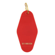 Load image into Gallery viewer, Big Clit Energy Motel Style Keychain in Red and Gold