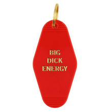 Load image into Gallery viewer, Big Dick Energy Motel Style Keychain in Red