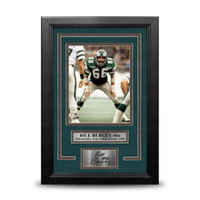 Load image into Gallery viewer, Bill Bergey in Action Philadelphia Eagles 8" x 10" Framed Football Photo with Engraved Autograph