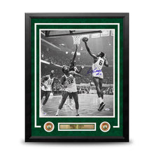 Load image into Gallery viewer, Bill Russell Making a Layup Boston Celtics Autographed 16" x 20" Framed Basketball Photo