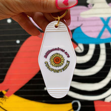 Load image into Gallery viewer, Billionaires Are Compostable 🌸 Motel Style Keychain