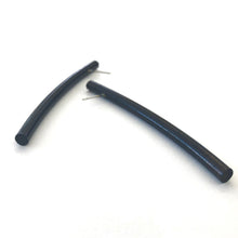 Load image into Gallery viewer, Black Twig Stick Stud Earrings