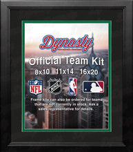Load image into Gallery viewer, NHL Hockey Photo Picture Frame Kit - Dallas Stars (Black Matting, Green Trim)