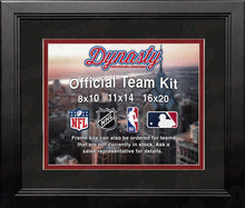 Load image into Gallery viewer, NHL Hockey Photo Picture Frame Kit - New Jersey Devils (Black Matting, Red Trim)