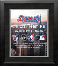 Load image into Gallery viewer, NBA Basketball Photo Picture Frame Kit - San Antonio Spurs (Black Matting, Silver Trim)
