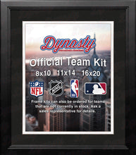 Load image into Gallery viewer, MLB Baseball Photo Picture Frame Kit - Chicago White Sox (Black Matting, White Trim)
