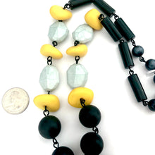 Load image into Gallery viewer, Matte Black &amp; Yellow Carmen Necklace