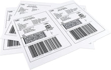 Load image into Gallery viewer, Half Sheet Printable Shipping Labels, 8.5 x 5.5-Inch