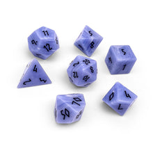Load image into Gallery viewer, Blue Laced Agate - 7 Piece RPG Set Gemstone Dice