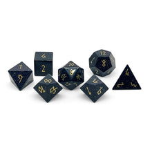 Load image into Gallery viewer, Blue Sandstone - 7 Piece RPG Set Gemstone Dice