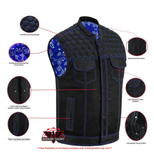 Load image into Gallery viewer, Cold Burn Men's Black Mesh Textile Vest