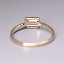 Load image into Gallery viewer, Natural Blue Topaz Wedding Band 14K Yellow Gold Ring