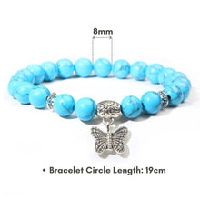 Load image into Gallery viewer, Blue Turquoise Sea Of Wisdom Crystal Bracelet