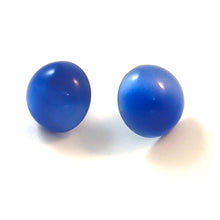 Load image into Gallery viewer, Blue Moonglow Retro Button Stud Earrings