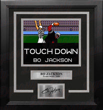 Load image into Gallery viewer, Bo Jackson Tecmo Bowl Touchdown 8" x 10" Framed Video Game Football Photo with Engraved Autograph