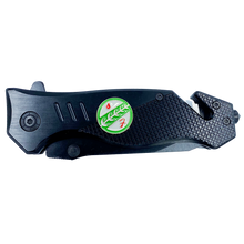 Load image into Gallery viewer, Bounty Hunter 3-in-1 Police Tactical Rescue knife tool with Seatbelt Cutter, Steel Serrated Blade, Glass Breaker Patrol Agent CBP