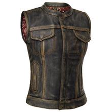 Load image into Gallery viewer, Galaxy Grifter Women’s Leather Vest