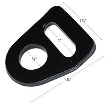 Load image into Gallery viewer, 1" Black Bolt Plate