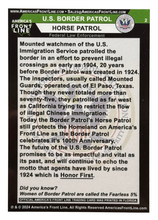 Load image into Gallery viewer, BL6-011 Border Patrol Horse Patrol Trading Card for Challenge Coin Collectors