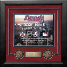 Load image into Gallery viewer, Atlanta Braves Custom MLB Baseball 8x10 Picture Frame Kit (Multiple Colors)