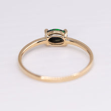 Load image into Gallery viewer, Bright Black Opal Band Engagement Ring 18K Yellow Gold