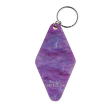 Load image into Gallery viewer, Brilliant Woman Who Can Do Anything Purple Marble Keychain | Gift for Her