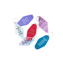 Load image into Gallery viewer, Brilliant Woman Who Can Do Anything Purple Marble Keychain | Gift for Her