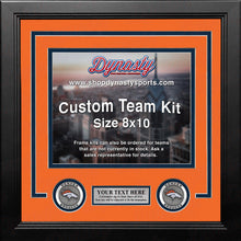 Load image into Gallery viewer, Denver Broncos Custom NFL Football 8x10 Picture Frame Kit (Multiple Colors)