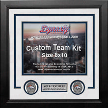 Load image into Gallery viewer, Denver Broncos Custom NFL Football 8x10 Picture Frame Kit (Multiple Colors)