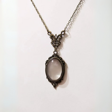 Load image into Gallery viewer, Bronze Magnifying Glass Pendant Necklace