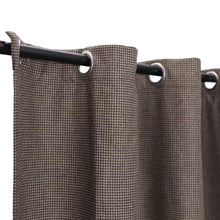 Load image into Gallery viewer, Brown Houndstooth Wool Curtain