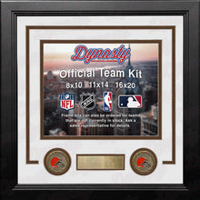Load image into Gallery viewer, Cleveland Browns Custom NFL Football 8x10 Picture Frame Kit (Multiple Colors)