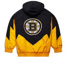 Load image into Gallery viewer, Boston Bruins Mitchell &amp; Ness Retro Gold Windbreaker Jacket
