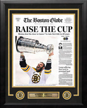 Load image into Gallery viewer, Boston Bruins 2011 Stanley Cup Champions Framed Boston Globe Photo
