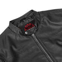 Load image into Gallery viewer, Night Bolt Men’s Faux Leather Motorcycle Jacket