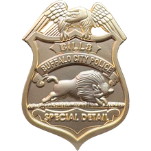 Load image into Gallery viewer, BL18-010 Buffalo QB City New York Police Special Detail Stadium Detail Challenge Coin