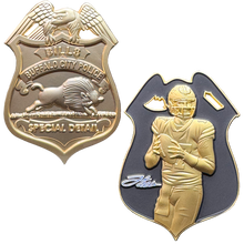Load image into Gallery viewer, BL18-010 Buffalo QB City New York Police Special Detail Stadium Detail Challenge Coin