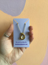 Load image into Gallery viewer, Bubble Letter Initial Necklace