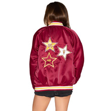 Load image into Gallery viewer, Arizona State ASU Satin Letterman Bomber Jacket