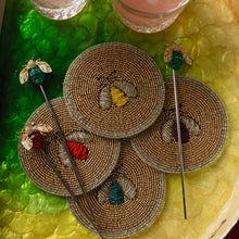 Load image into Gallery viewer, Sparkle bee swizzle sticks