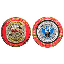 Load image into Gallery viewer, GL16-006 CBP Field Operations Border Patrol AMO Kansas City Missouri Stadium Detail Championship Challenge Coin KC
