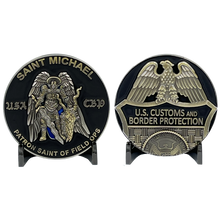 Load image into Gallery viewer, EL6-015 CBP OFFICER OFO Saint Michael Patron Saint Challenge Coin Field Ops CBPO Field Operations ST. MICHAEL