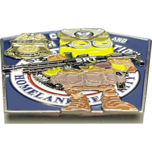 Load image into Gallery viewer, BL17-007 CBP Officer SRT Operator CBPO Field Operations Thin Blue Line Challenge Coin